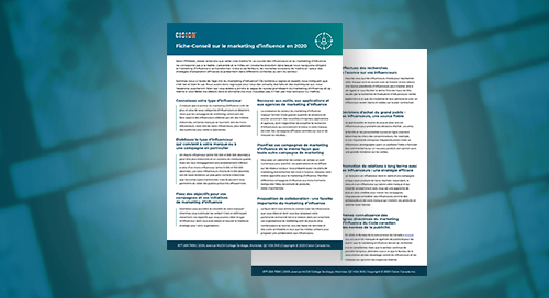 Fiche-conseil sur le marketing d’influence en 2020 Fiche-conseil sur le marketing d’influence en 2020